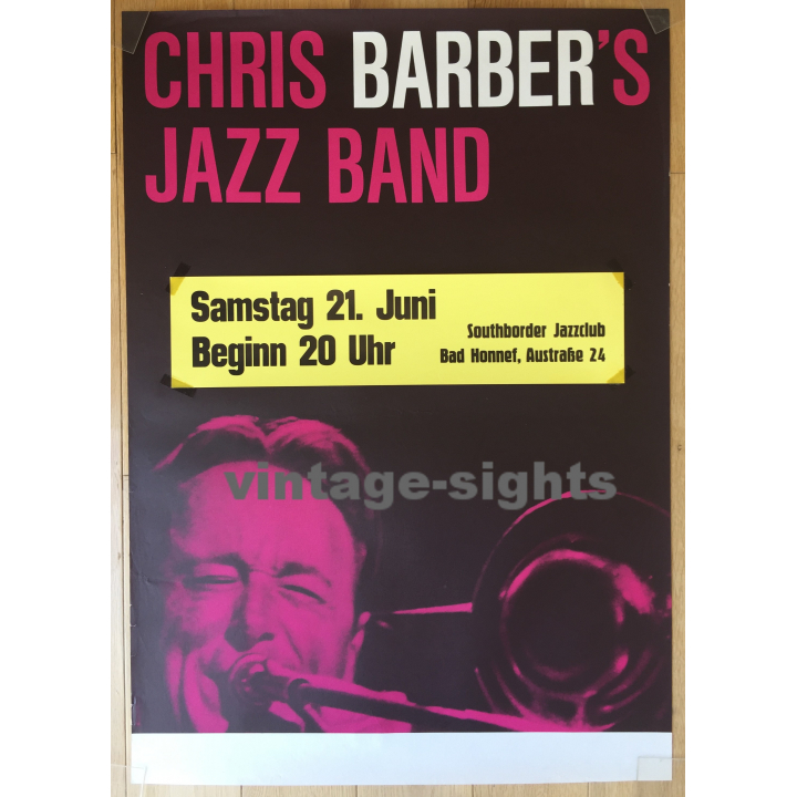 Chris Barber's Jazz Band - 21. Juni / Southborder Jazzclub (Vintage Concert Poster)