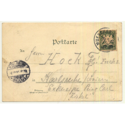 Schützengruss / Sagittarius Greeting (Vintage Postcard Litho ~1890s/1900s)
