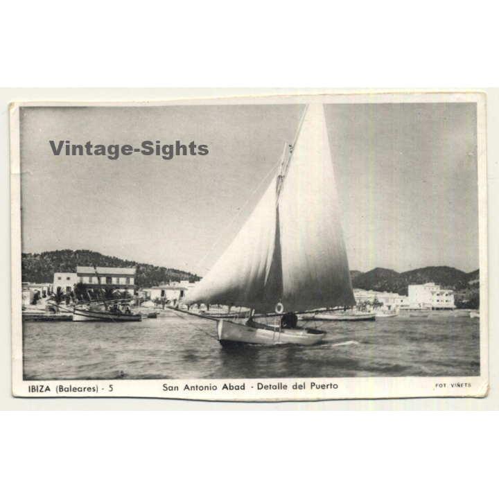 San Antonio Abad - Ibiza: Detalle Del Puerto - Yaut (Vintage Postcard)
