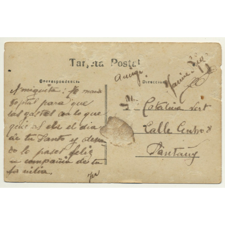 Cincuenta Pesetas - El Banco de España - Billete / Pareja - Mandolina (Vintage RPPC)