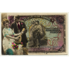 Cincuenta Pesetas - El Banco de España - Billete / Pareja - Mandolina *2 (Vintage RPPC)