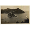 San Sebastian / País Basco: Vista Desde El Monte Urgull (Vintage RPPC)