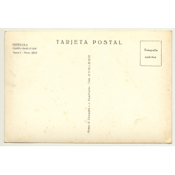 Peñiscola / Castellón: Castillo Desde El Mar (Vintage RPPC)
