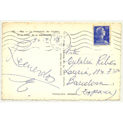 Nice / France: Promenade Des Anglais & Palais Méditerranée (Vintage RPPC ~1950s)