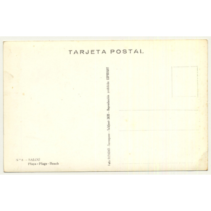 Salou / Spain: Hotel La Terrara - Playa Poniente  (Vintage RPPC)