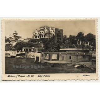 Palma De Mallorca / Spain: Hotel Victoria (Vintage RPPC Gelatin Silver)