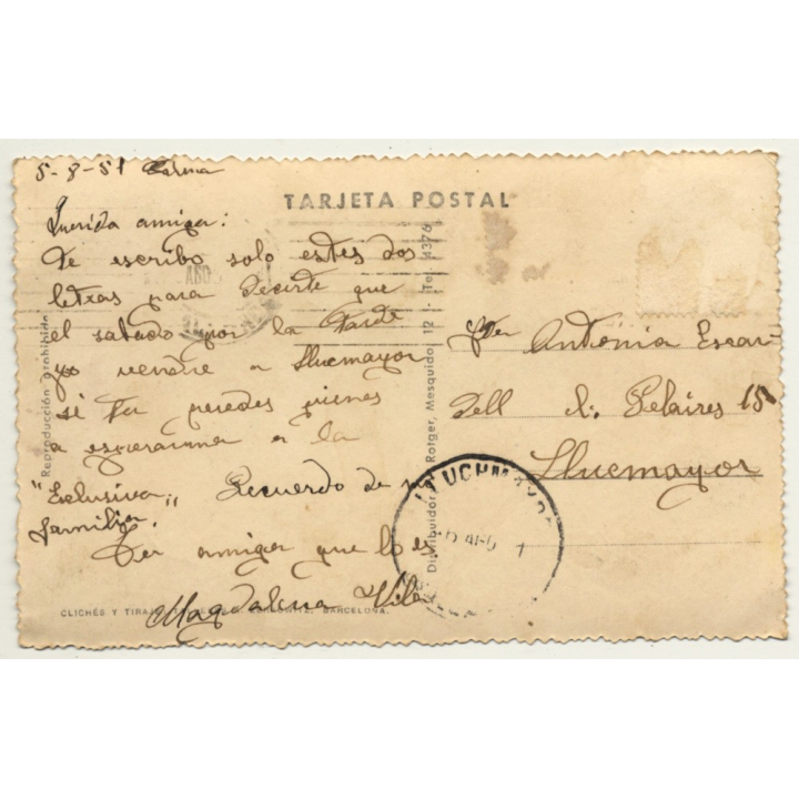 Palma De Mallorca / Spain: Hotel Victoria (Vintage RPPC Gelatin Silver)