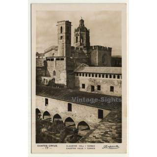 Santes Creus / Tarragona: Caustro Viejo Y Torres (Vintage RPPC)