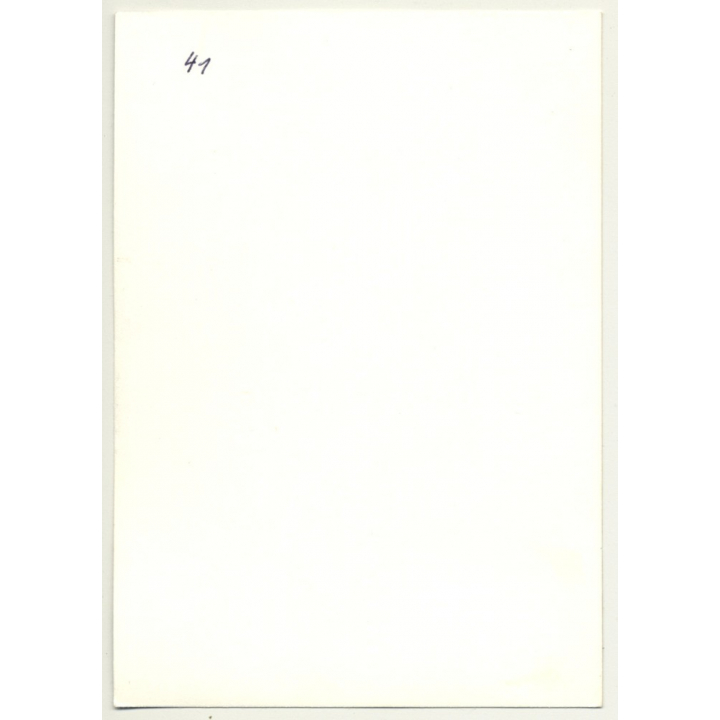 Semi Nude Woman On Lounge Chair / Legs - Lingerie (Vintage Photo B/W GDR 1970s)