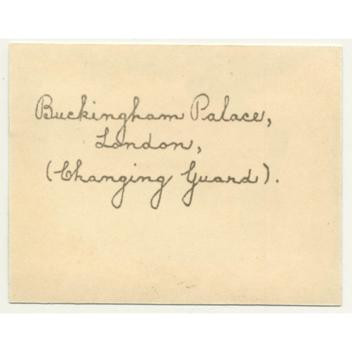 London / UK: Buckingham Palace - Changing Of The Guard (Vintage Photo Sepia ~1920s)