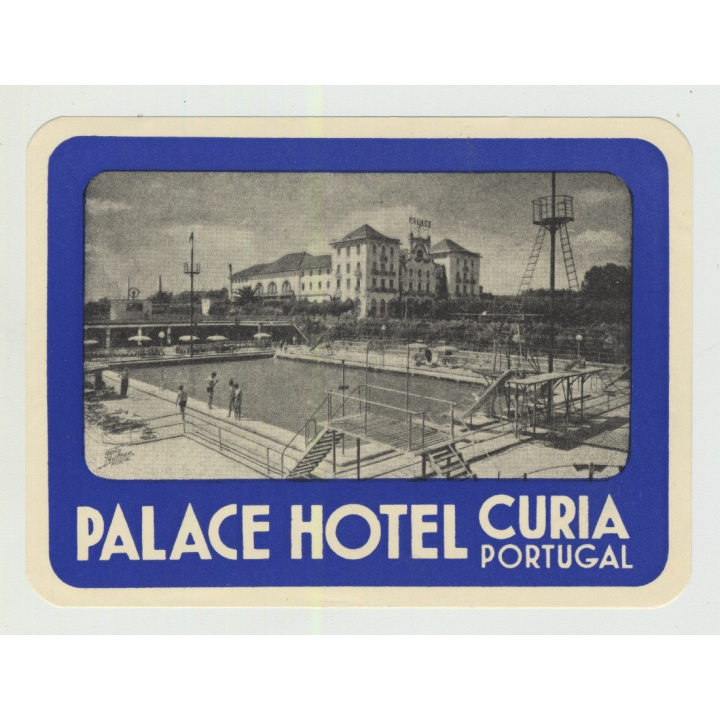 Palace Hotel - Curia / Portugal (Vintage Luggage Label)