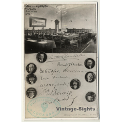 Locarno: Sala Della Conferenza - Pact Of Locarno - Luther (Vintage RPPC 1925)