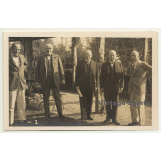 Pact Of Locarno: Hans Luther - Gustav Stresemann (Vintage RPPC 1925)