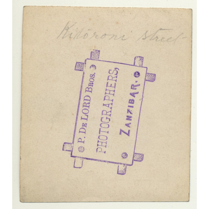 Zanzibar / Tanzania: Kitoroni Street - Stone Town (Vintage Photo ~1920s/1930s)