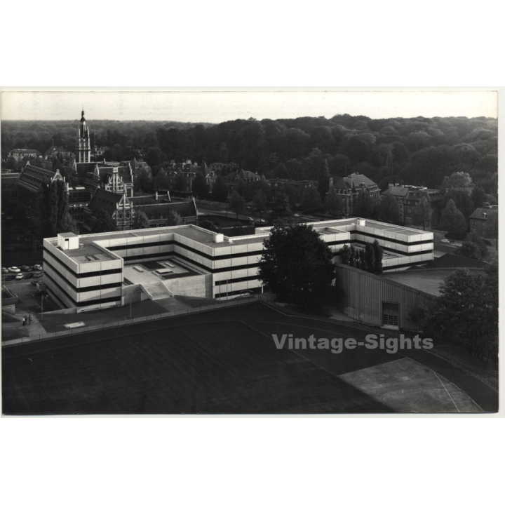 Bruxelles: U.L.B. Campus Solbosch Bâtiment H / Architecture - Lambrichs (Vintage Photo ~1960s/1970s)