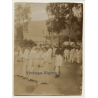 Congo-Belge: Meeting Of Upper Colonial Society *2: The Girls (Vintage Photo Sepia ~1910s/1920s)