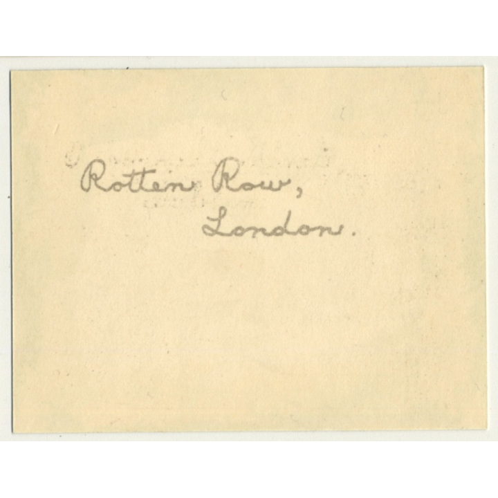 London / UK: Rotten Row - Hyde Park - Horses (Vintage Photo Sepia ~1920s)