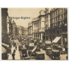 London / UK: Regent Street & Oxford Circus - Double-Decker (Vintage Photo Sepia ~1920s)
