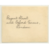 London / UK: Regent Street & Oxford Circus - Double-Decker (Vintage Photo Sepia ~1920s)
