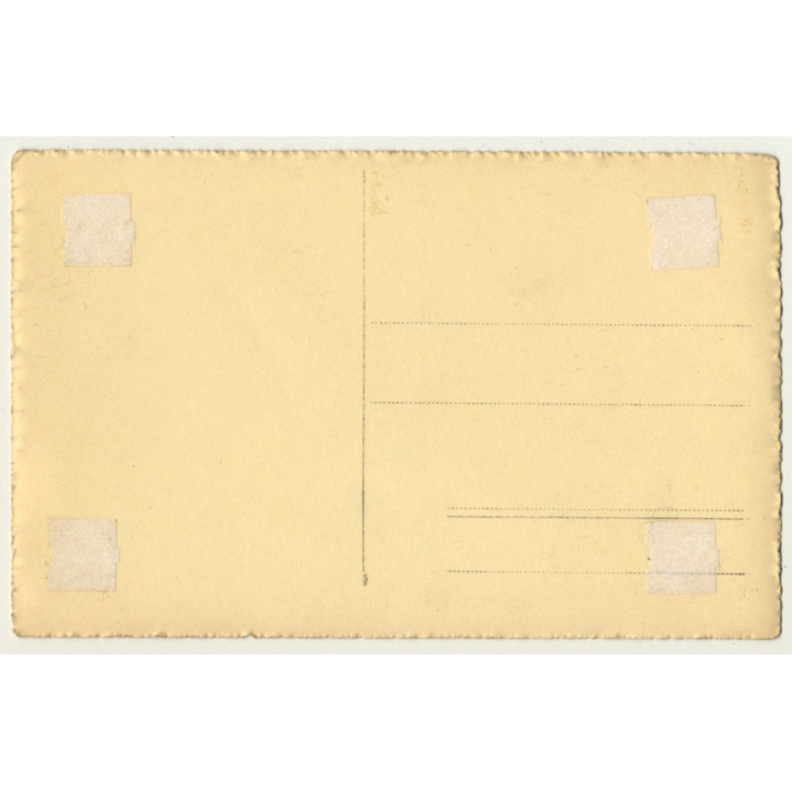 Portrait Of Beautiful Young Shorthaired Woman / Water Wave (Vintage RPPC Sepia ~1910s/1920s)