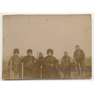 Commandant Lanvers / Tranchie De Perugte (Vintage Photo Sepia ~1910s)