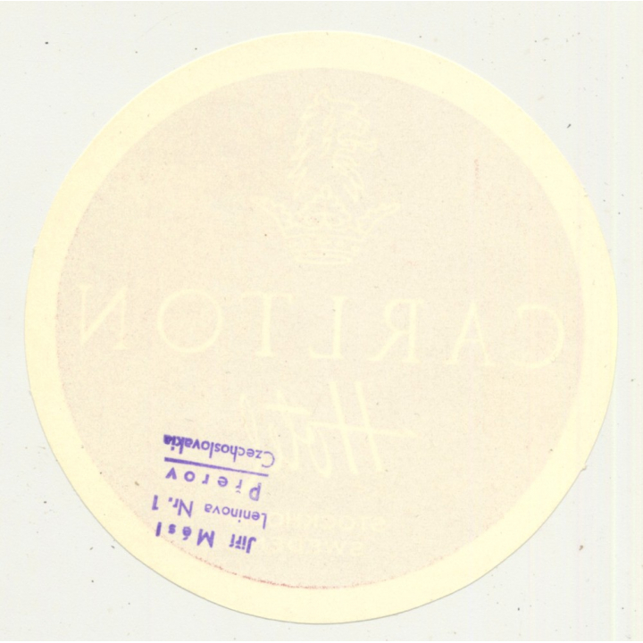 Stockholm / Sweden: Carlton Hotel (Vintage Luggage Label)