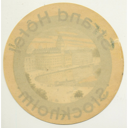Stockholm / Sweden: Strand Hotel (Vintage Luggage Label)