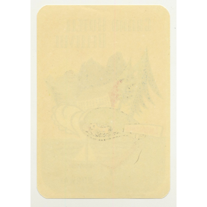 Andalsnes / Norway: Grand Hotel Bellevue (Vintage Luggage Label)