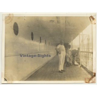 S.S. Léopoldville - Congo-Belge: Le 2ieme Maitre D'Hotel (Vintage Photo 1930)