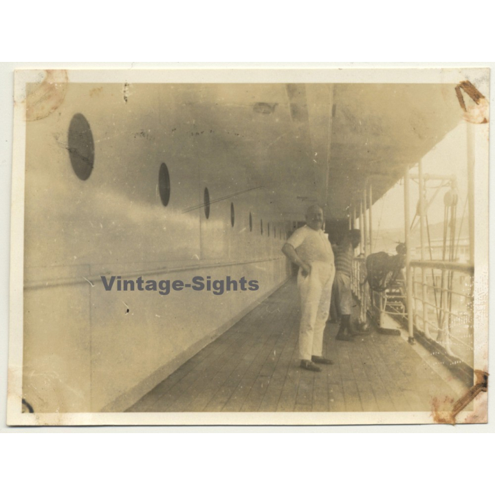 S.S. Léopoldville - Congo-Belge: Le 2ieme Maitre D'Hotel (Vintage Photo 1930)