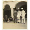 Léopoldville / Congo-Belge: Colonial Masters on Local Market (Vintage Photo 1930)