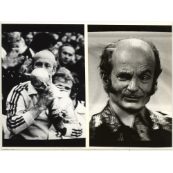 Rheine: 2 Lokführer In Dampflok 012 063-4 (Vintage Photo B/W ~1970s)
