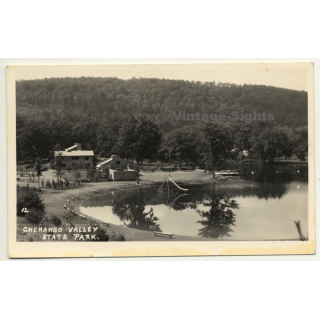 New York / USA: Chenango Valley State Park (Vintage Postcard RPPC)