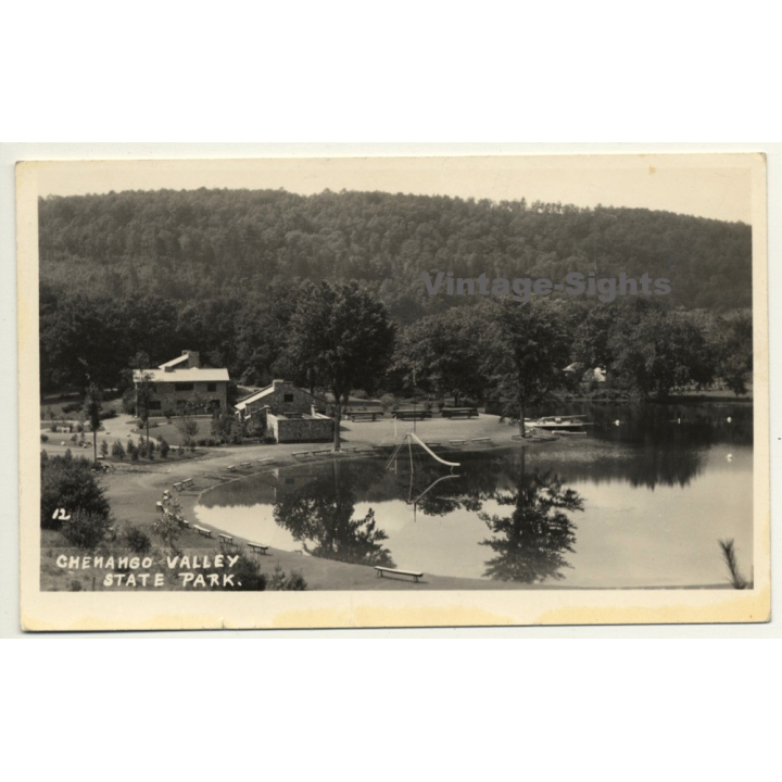 New York / USA: Chenango Valley State Park (Vintage Postcard RPPC)