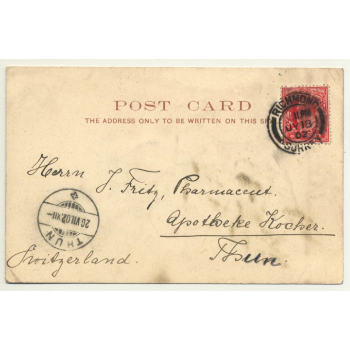 London / UK: Piccadilly Circus (Vintage Postcard 1902)