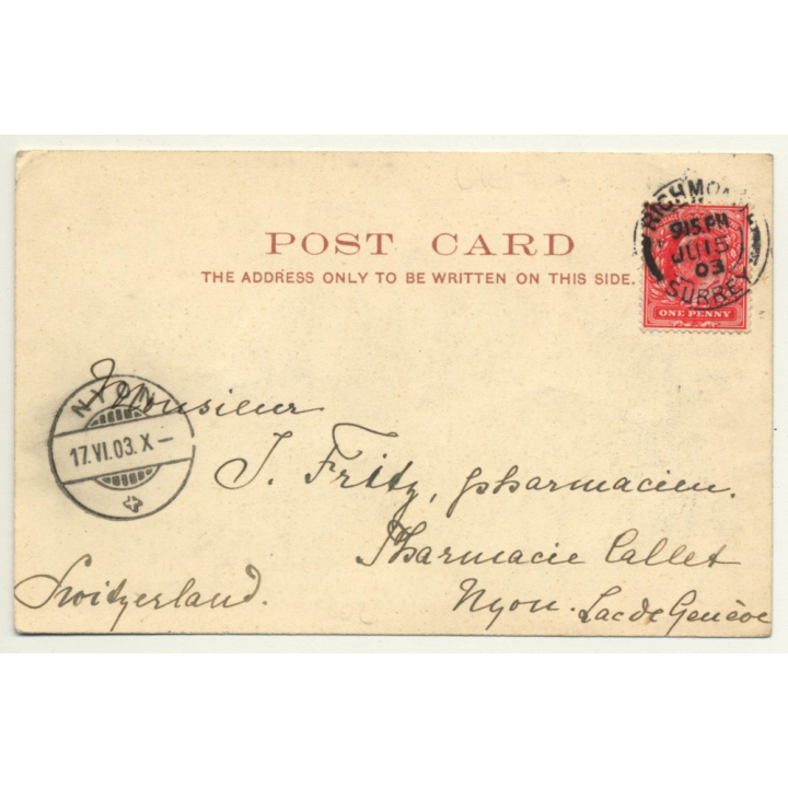 London / UK: New Law Courts (Vintage Postcard 1903)