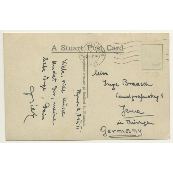 Plymouth / UK: The Barbican / Quay (Vintage RPPC 1931)