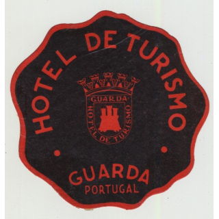 Hotel De Tursimo - Guarda / Portugal (Vintage Luggage Label)