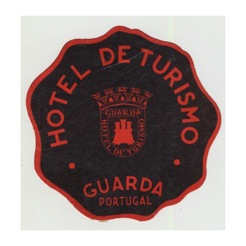 Hotel De Tursimo - Guarda / Portugal (Vintage Luggage Label)