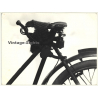 Brooks Saddle On Ancient Bike Frame (Vintage Detail Photo)