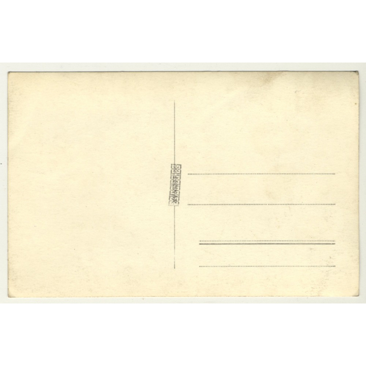 Forest Still Life - Lake - Trees (Vintage RPPC Belgium ~1930s/1940s)