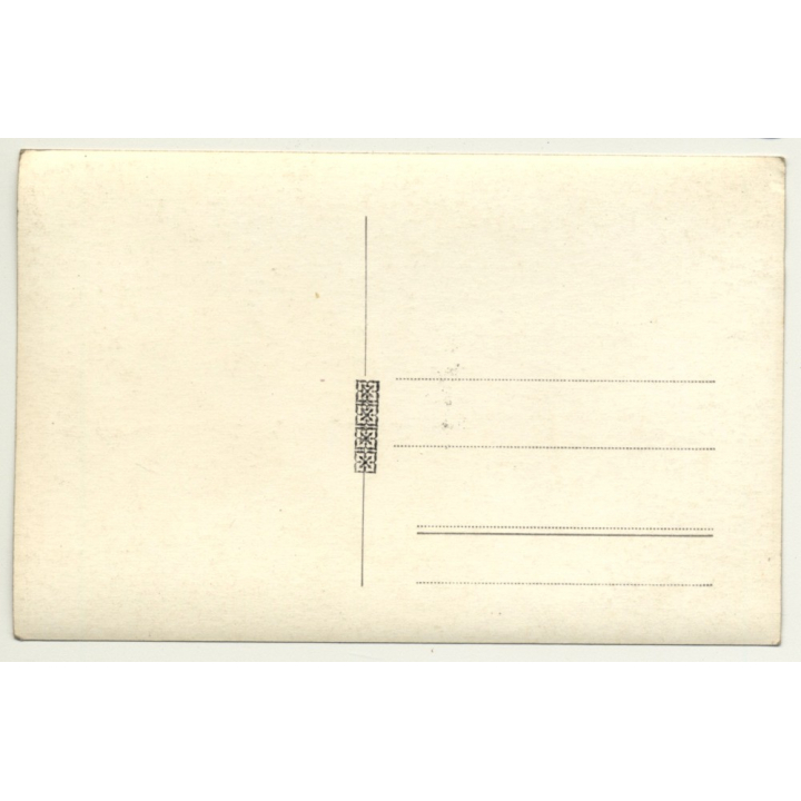 Forest Still Life - Tree Reflections On Lake (Vintage RPPC Belgium ~1930s/1940s)