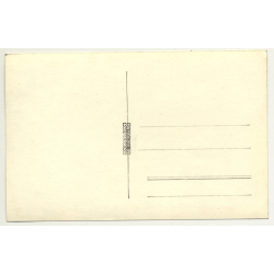 Park Avenue On Lake Shore / Tree Reflections (Vintage RPPC Belgium ~1930s/1940s)