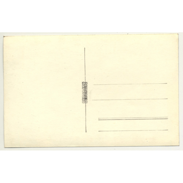 Park Avenue On Lake Shore / Tree Reflections (Vintage RPPC Belgium ~1930s/1940s)