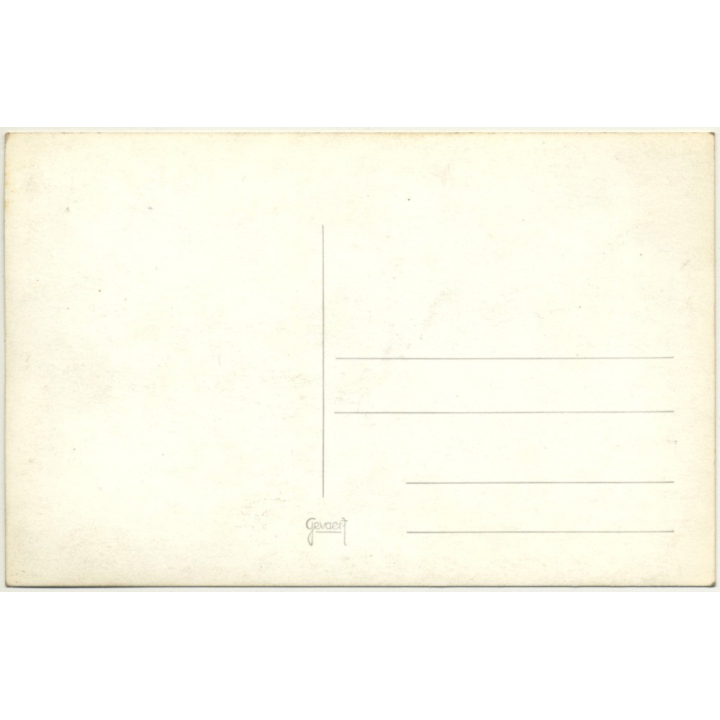 Muscular Nude Male Statues In Front Of Atomium / Gay INT (Vintage RPPC Belgium ~1960s)