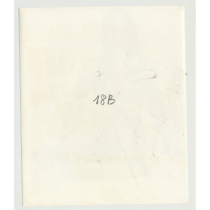 Longhaired Beauty With Cat Eyes Posing In Bikini (Vintage Amateur Photo 1970s)