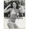 Pretty Darkhaired Beach Girl In 007 Bikini (Vintage Amateur Photo 1970s)