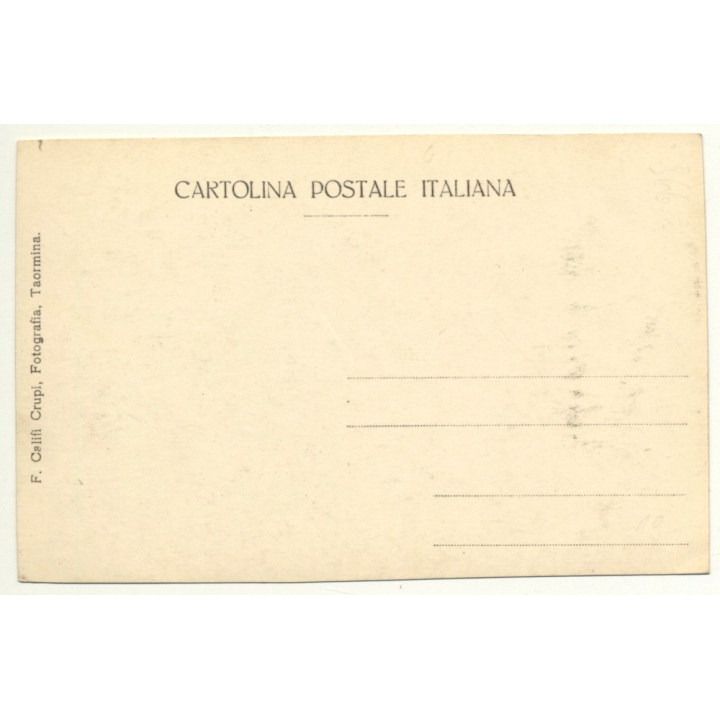 Italy: Carro Siciliano / Donkey - Mule (Vintage RPPC ~1910s/1920s)