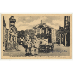Bremer Stadtmusikanten *2 / Esel - Hund - Katze - Hahn (Vintage Postcard)