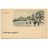 Ostende / Belgium: Digue De Mer / Donkey (Vintage Postcard Stengel & Co ~1900s)
